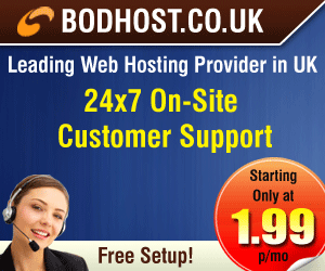 Cheap and Affordable UK Web Hosting Services provided by BODHost 