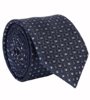 Men Wedding Gift Wear Maroon Blue Cubes Aarogyaa Micro Zacard Silk Tie